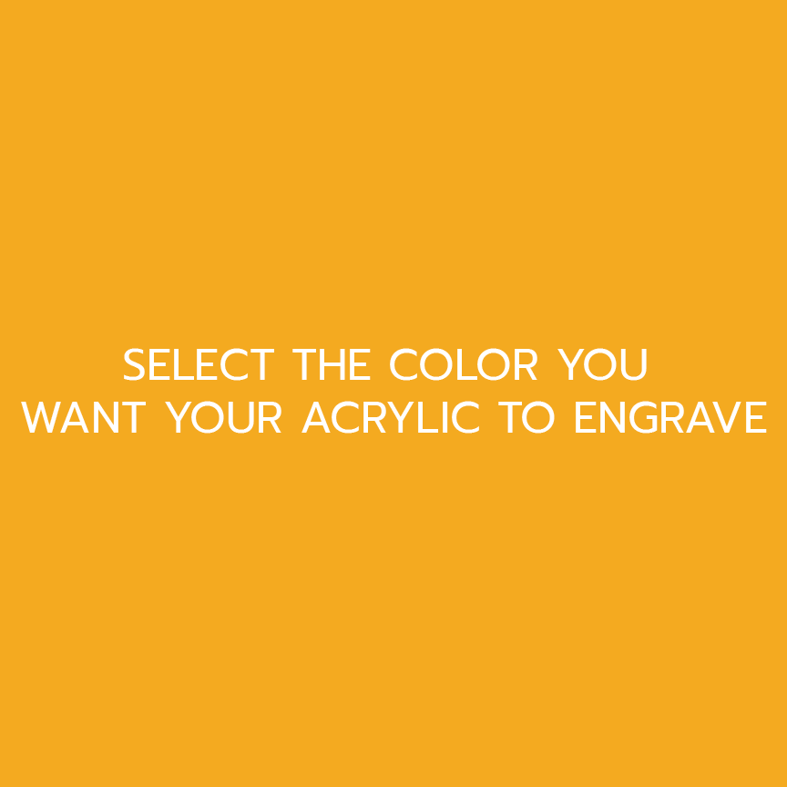 Golden Yellow Two Tone Acrylic Sheets | SELECT YOUR ENGRAVE COLOR - CMB Two Tone